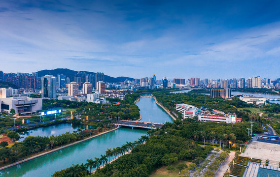 厦门白鹭洲公园夜景