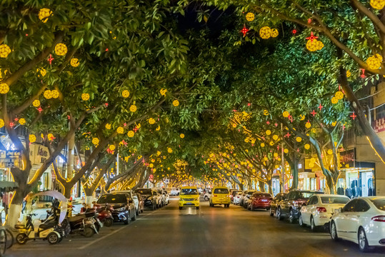 攀枝花仁和区春节元宵高清夜景