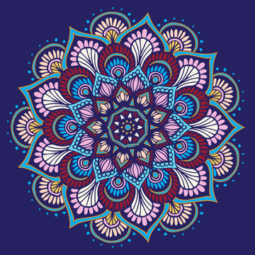 曼陀罗花纹图案
