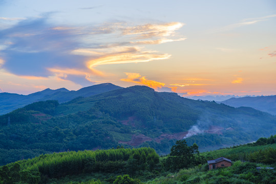 唯美山水背景