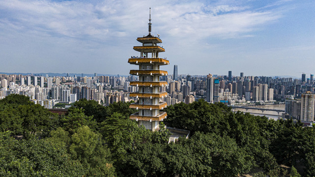 鹅岭公园全景