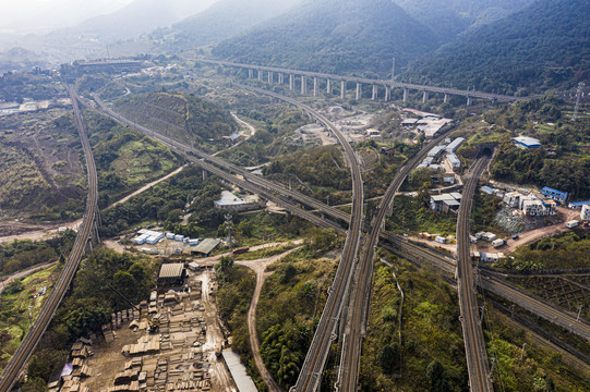 高架桥铁路桥高铁线路