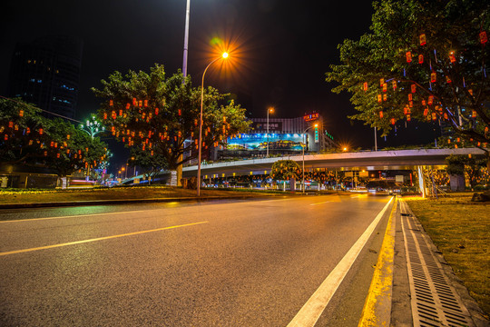 重庆夜景车流