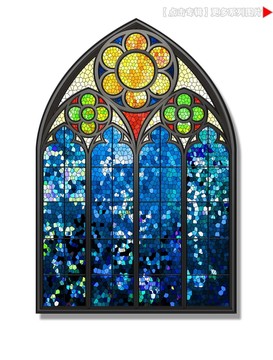 教堂窗教堂玻璃
