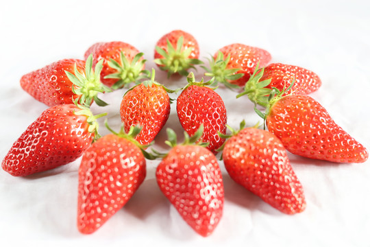 新鲜草莓高清特写