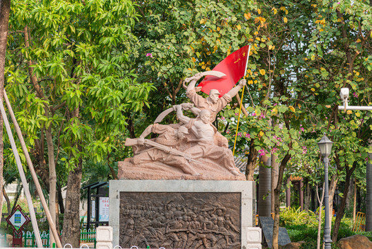 东涌水乡抗日战争雕塑