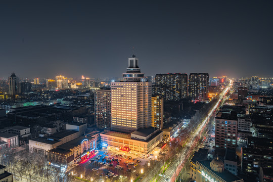 淄博饭店夜景