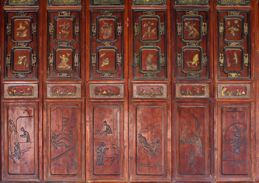 中式家具彩绘
