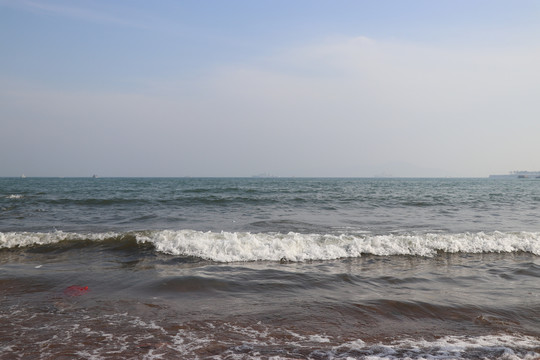 沙滩青岛大海