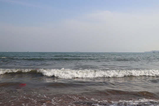 沙滩青岛大海