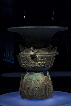 四川广汉三星堆遗址文物青铜器