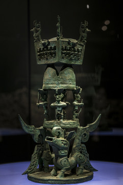 四川广汉三星堆遗址文物青铜器