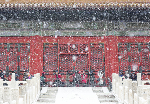 下雪的故宫