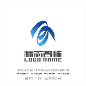 ZR字母标志科技logo