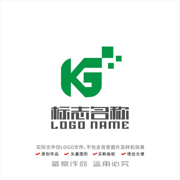 KG字母GK标环保科技logo