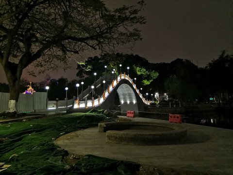 公园夜景