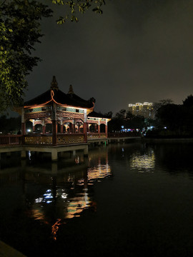 公园夜景