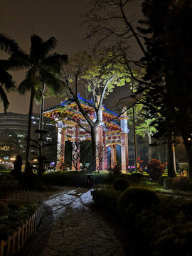 公园夜景