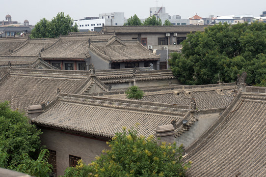 中式建筑的层叠屋顶
