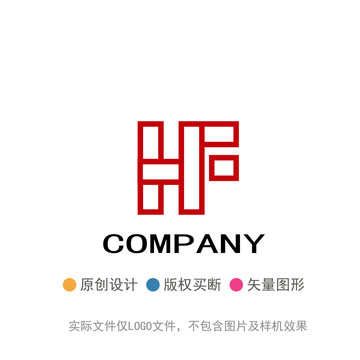 HF字母logo