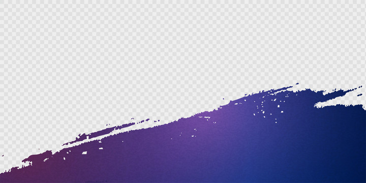 紫色笔触素材 透明背景