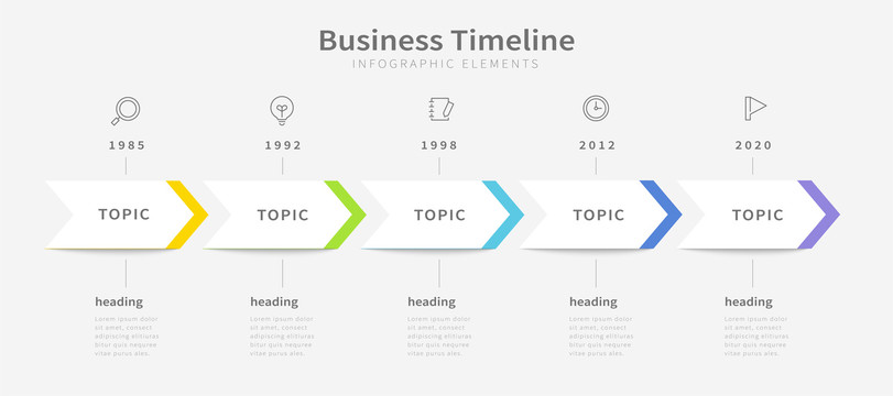 商务时间线创意设计模板