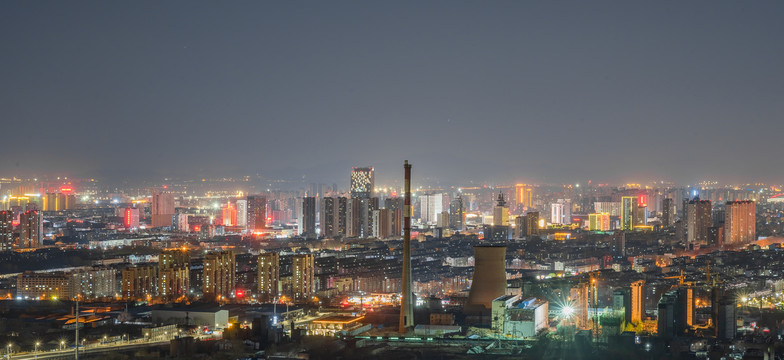 淄博市张店区夜景