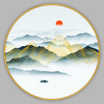 禅意山水画