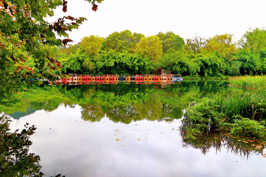 贵阳花溪公园秋景