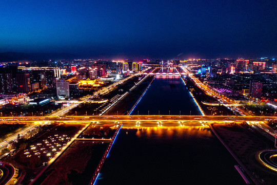 汾河夜景