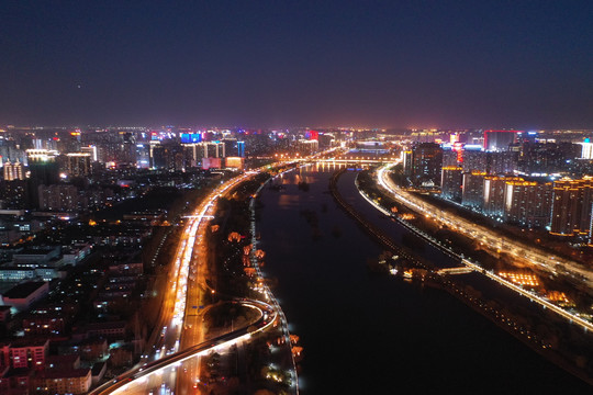 汾河夜景