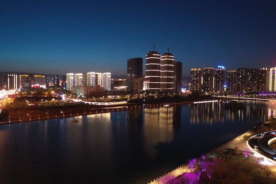 汾河夜景