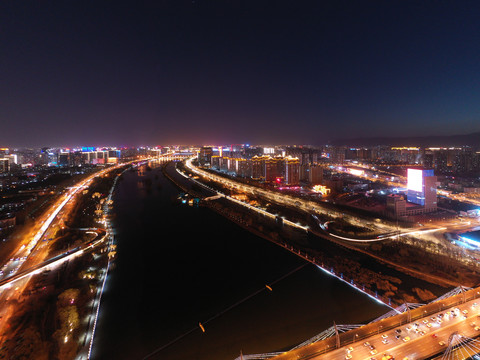汾河夜景