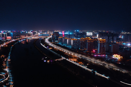 汾河夜景
