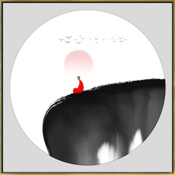 高端禅意水墨装饰画