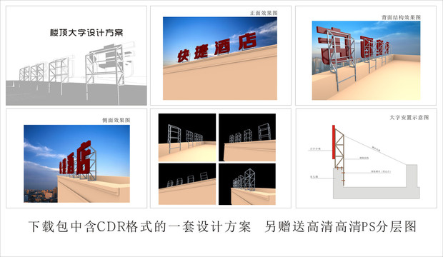 楼顶大字提案