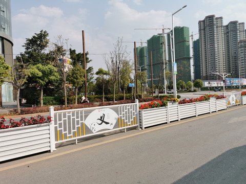 城市绿化隔离栏