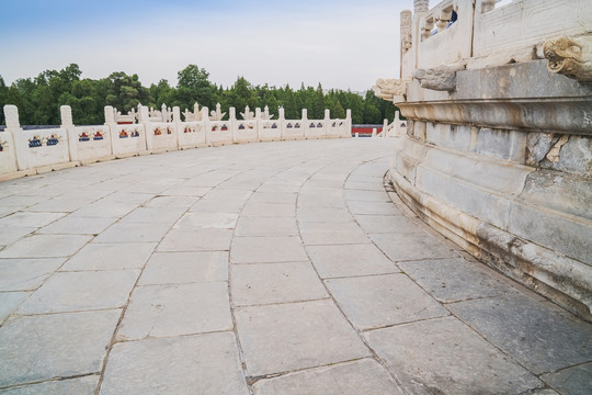 北京天坛公园古建筑和旅游风光