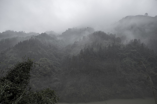 水墨山林