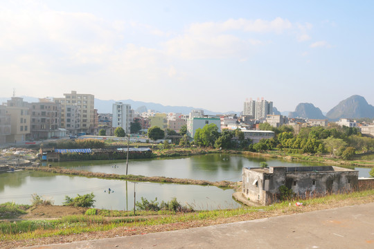 阳春市合水镇合水水库风光