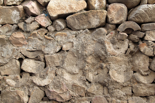 垒石墙岩石石砌墙