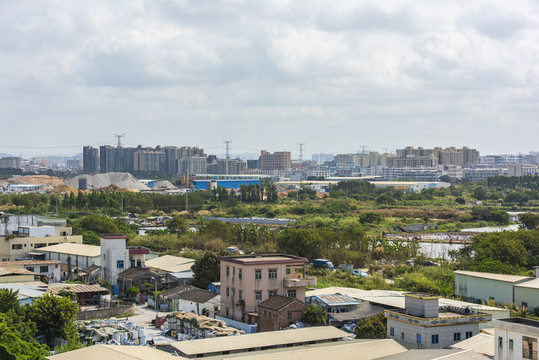 东莞滨海湾新区未开发的城区