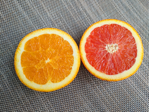 一半黄红橙