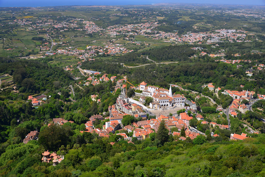 葡萄牙城市鸟瞰图