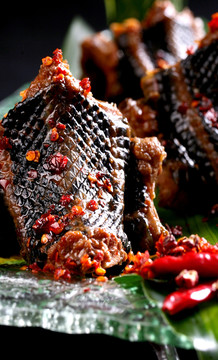 烤蛇肉