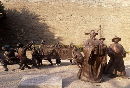 西安永宁门雕塑