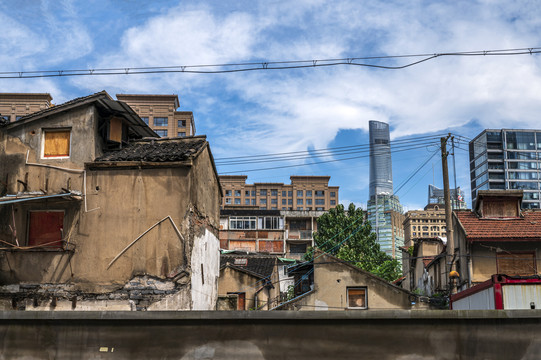 上海小南门拆迁的破旧居民楼