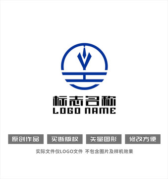 YH字母HY标志服饰logo