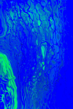 蓝绿色细胞流体画背景