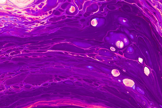 紫色梦幻细胞流体画素材